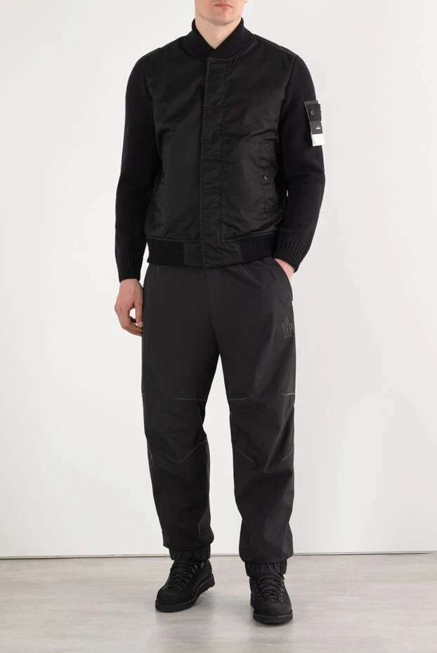 Moncler чоловічі джогери moncler grenoble з матеріалу gore-tex чорні 187164 - фото 2