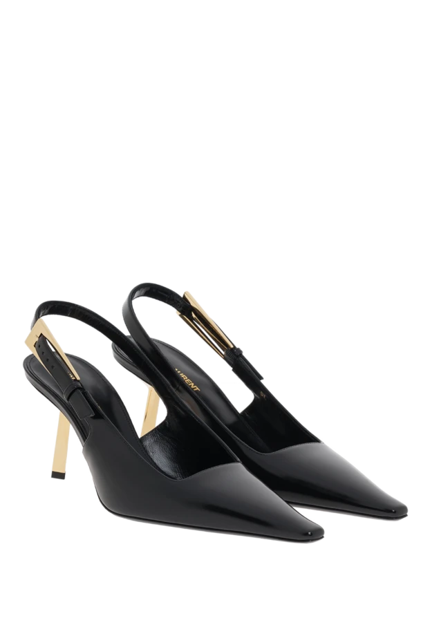 Saint Laurent туфли-лодочки lee slingback черные 187181 - фото 3