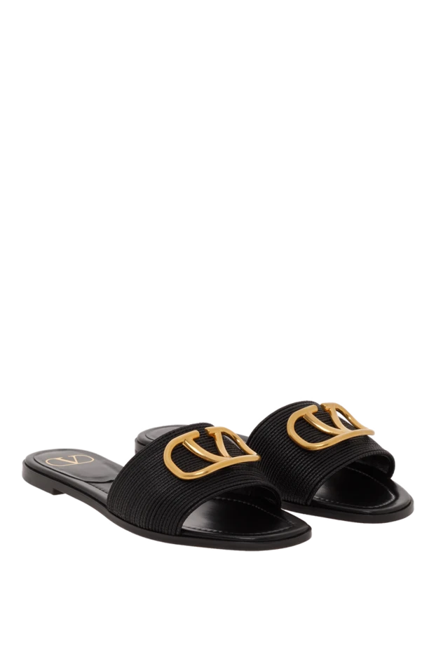 Valentino vlogo signature leather slippers black 187187 - photo 3