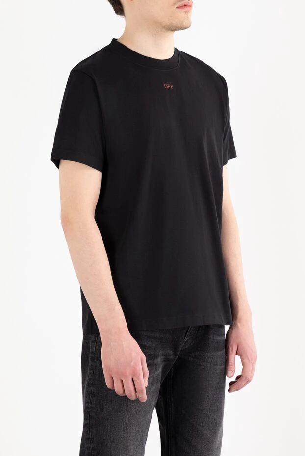 Off-White футболка из джерси с логотипом мужская 187263 - фото 3
