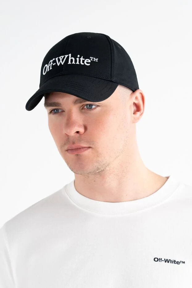 Off-White baseball cap with embroidered logo, black, men's 187276 - photo 2