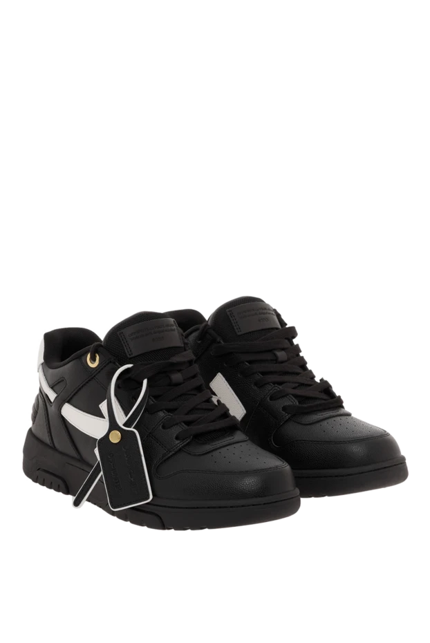 Off-White out of office calfskin sneakers black for men 187277 - photo 3