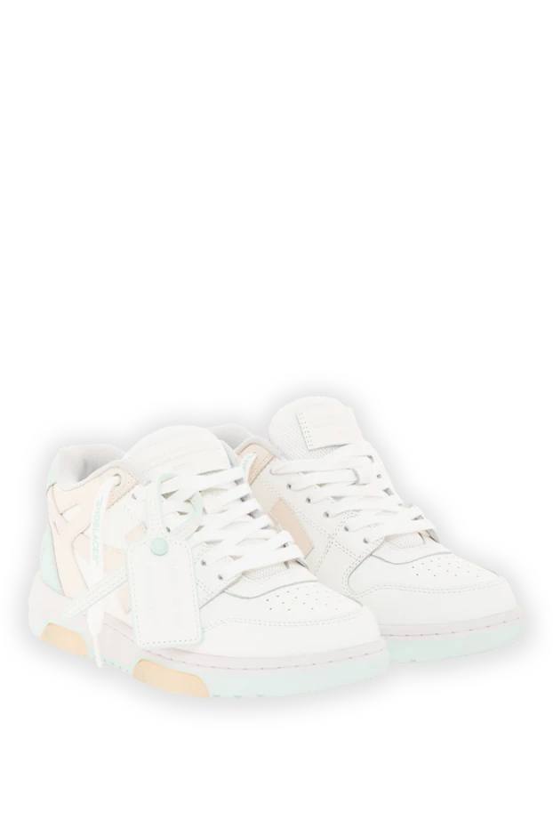 Off-White out of office leather sneakers for women white 187280 - photo 3