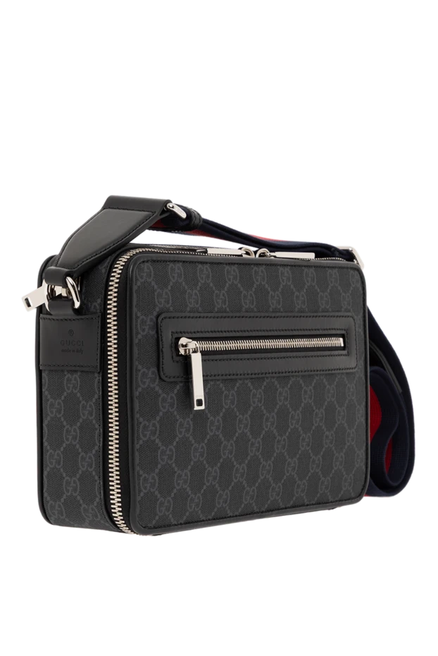 Gucci medium gg shoulder bag black men's 187297 - photo 3