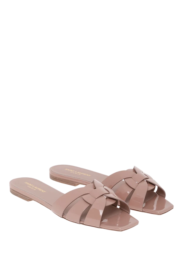 Saint Laurent tribute patent leather sandals beige 187314 - photo 3