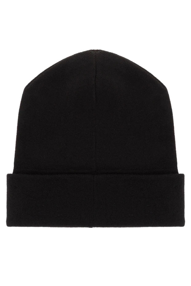Brunello Cucinelli шапка из кашемирового трикотажа с цепочкой мониль черная 187345 - фото 3