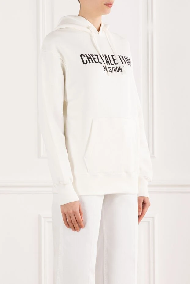 Valentino white cotton logo hoodie 187389 - photo 3