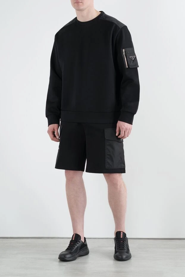 Prada костюм прогулочный с шортами черный мужской 187396 - фото 2