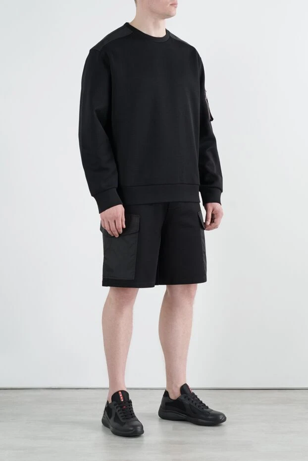 Prada костюм прогулочный с шортами черный мужской 187396 - фото 3