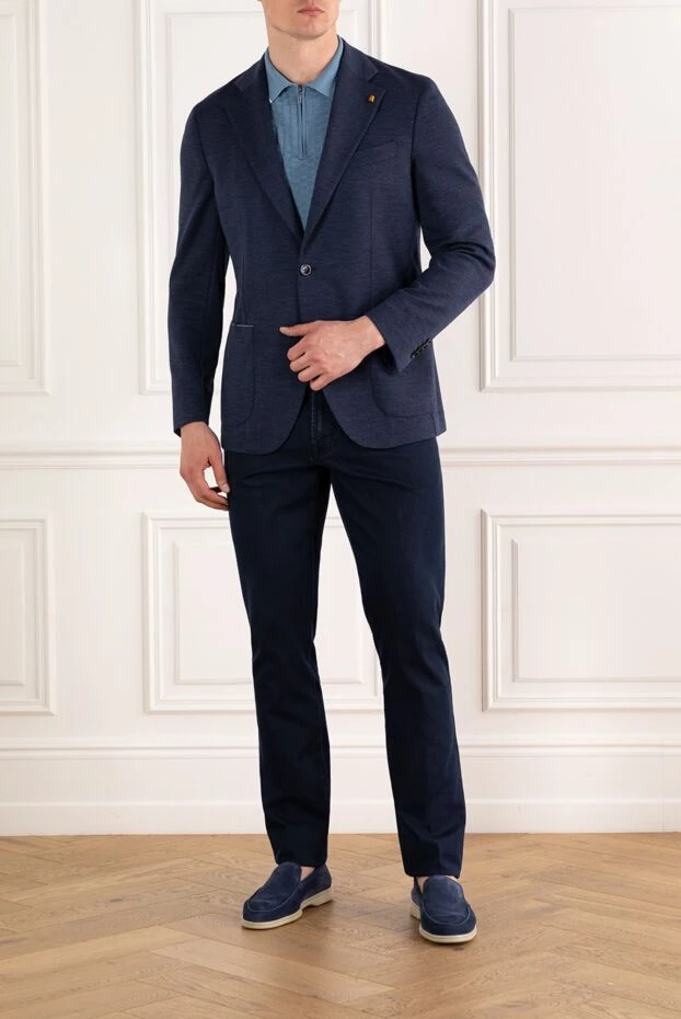Sartoria Latorre blue men's jacket single-breasted 187412 - photo 2