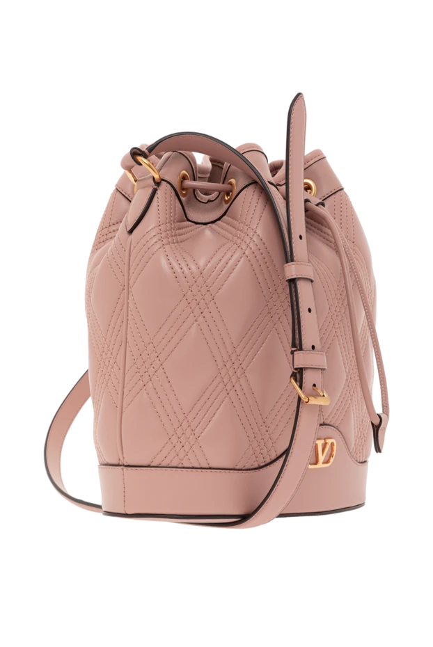 Valentino pink quilted leather nappa deluxe bag 187437 - photo 3