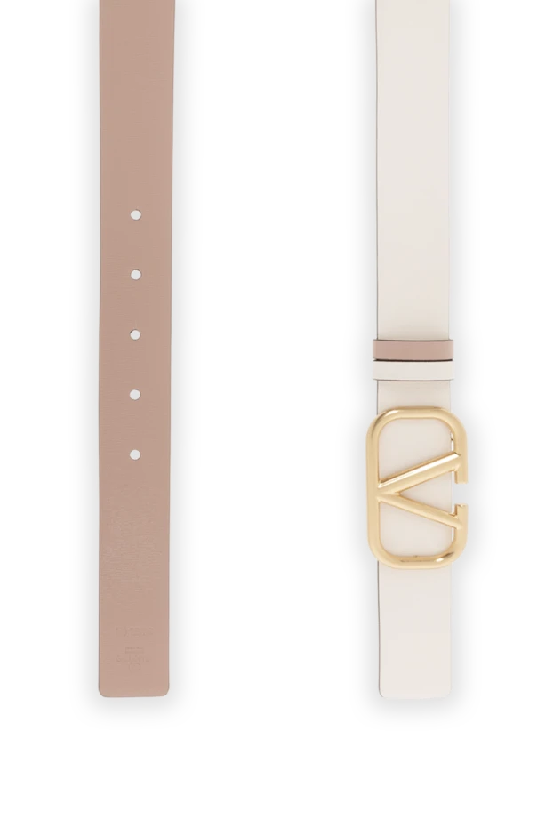Valentino women's white reversible belt with vlogo buckle 187442 - photo 3