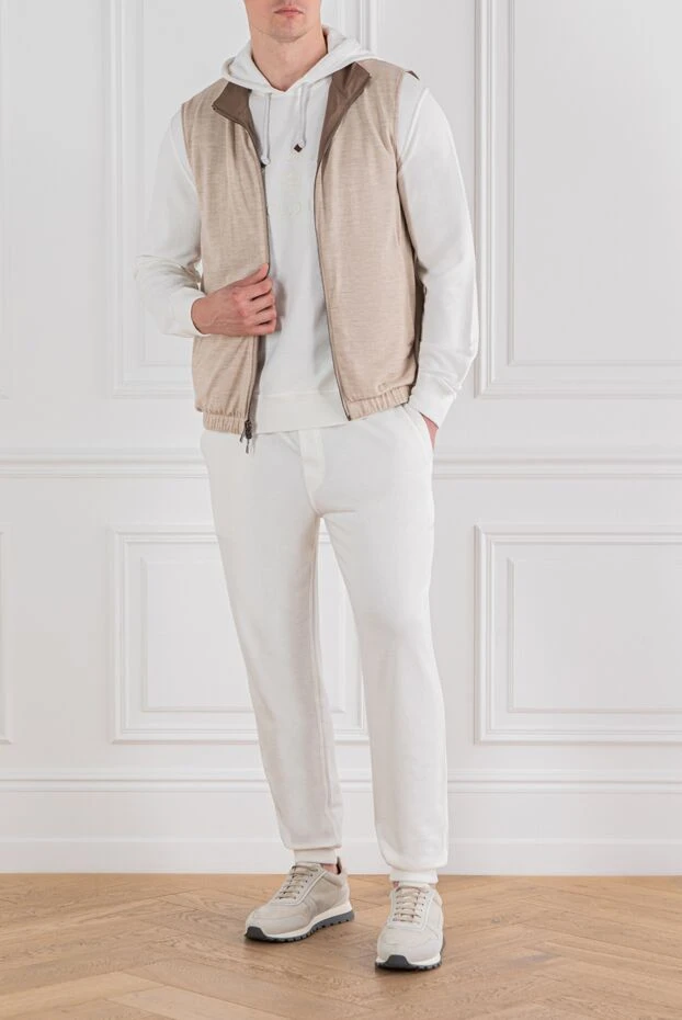 Loro Piana двосторонній жилет vest із вітростійкої мікрофібри коричневий 187446 - фото 2