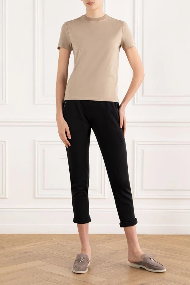 Loro Piana my-t pure cotton jersey t-shirt beige 195622 - photo 2