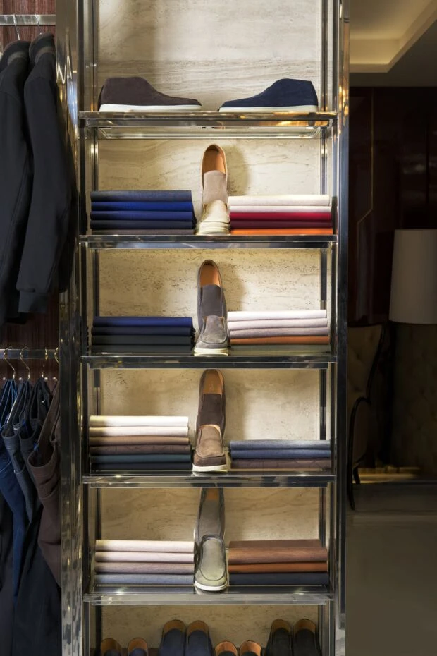 Cesare di Napoli suede men's loafers casimiro beige on white sole 187521 - photo 2