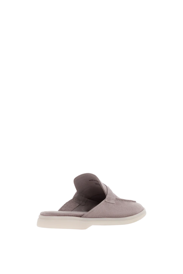 Fleur de Paris women's gray venere hyena suede mules 187539 - photo 3