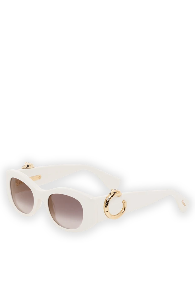 Cartier white panthere sunglasses with gold trim 187764 - photo 3