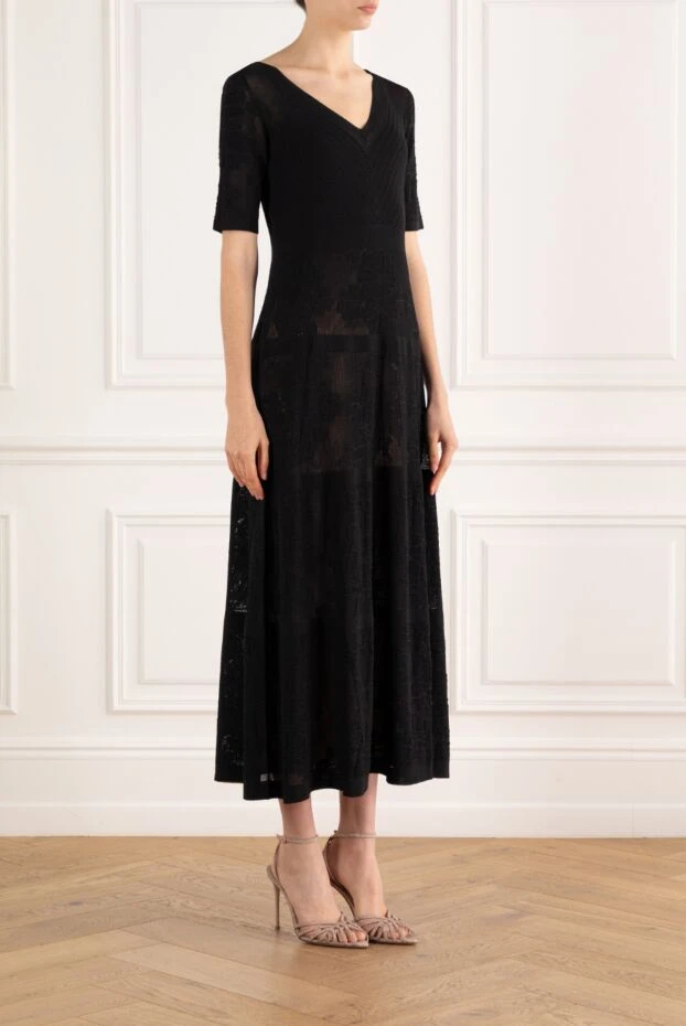 D.Exterior floral lace maxi dress black 187778 - photo 3