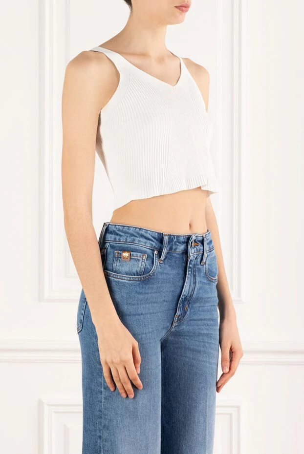 D.Exterior white women's viscose top 187785 - photo 3