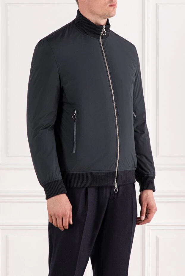 Seraphin куртка-бомбер на молнии с воротником-стойкой и отделкой из кожи крокодила 187893 - фото 3