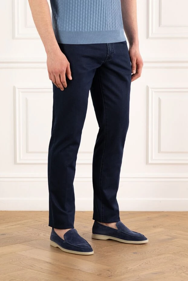 Scissor Scriptor темно-сині джинси constantino чоловічі 187922 - фото 3