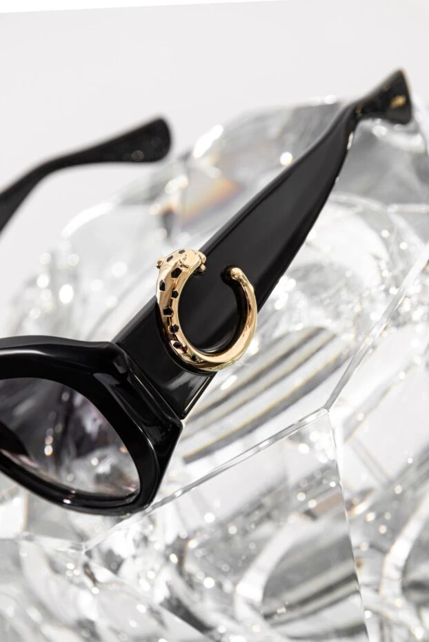 Cartier женские солнцезащитные очки dynasty rectangle черного цвета 187956 - фото 2