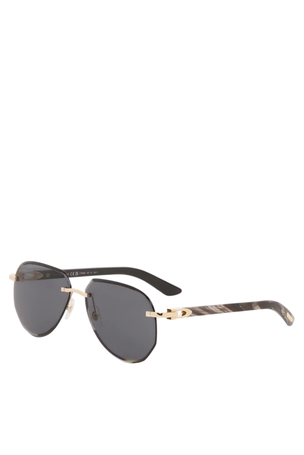Cartier buffalo horn aviator sunglasses black 187962 - photo 3