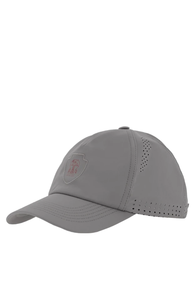 Brunello Cucinelli lightweight gray sports cap with ventilation inserts 187976 - photo 3