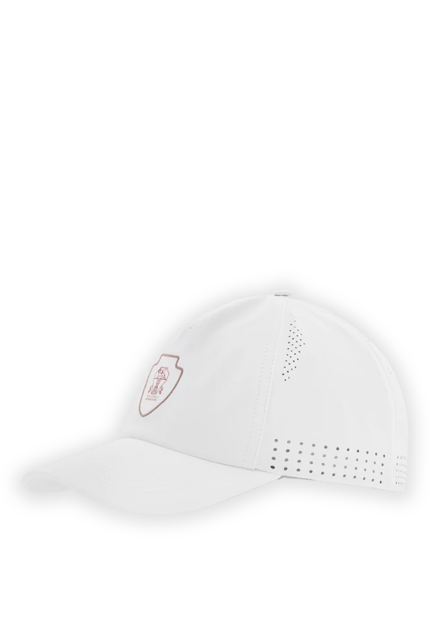 Brunello Cucinelli white stretch nylon baseball cap with logo 187977 - photo 3