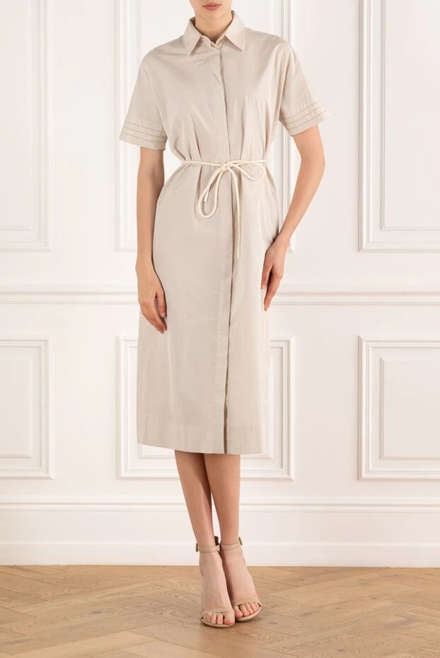 Peserico short sleeve shirt dress with monil chain 188050 - photo 2