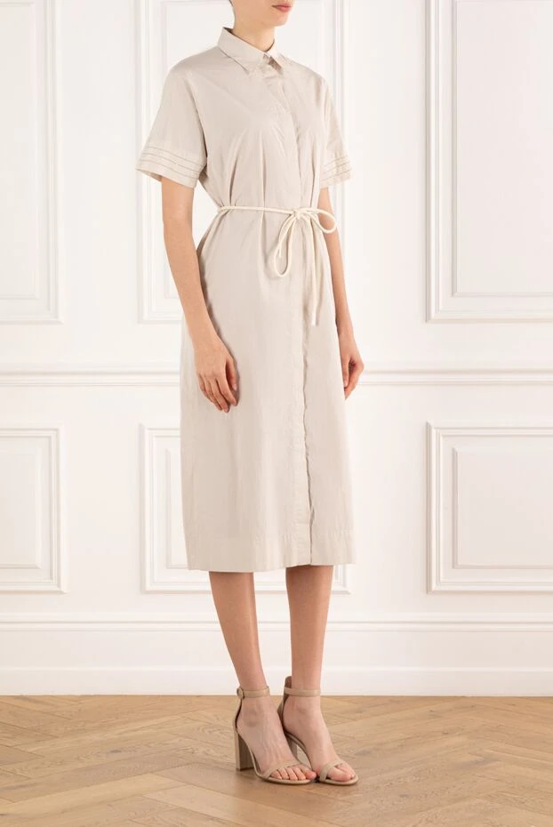 Peserico short sleeve shirt dress with monil chain 188050 - photo 3