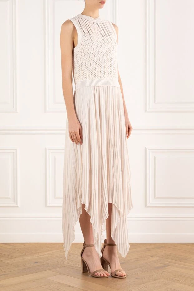 Peserico white lace sleeveless dress 188053 - photo 3