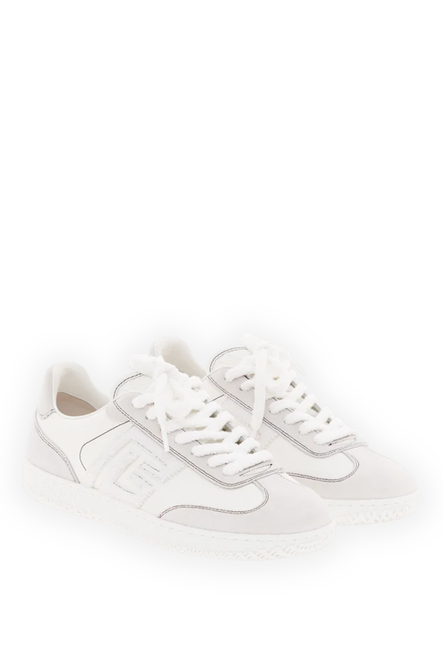 Balmain swan sneakers in white calfskin and suede 188069 - photo 3