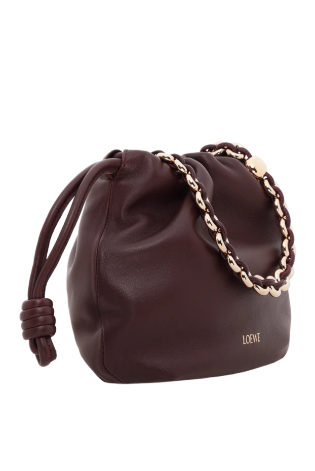 Loewe flamenco mini bag in soft nappa lambskin burgundy 188091 - photo 3