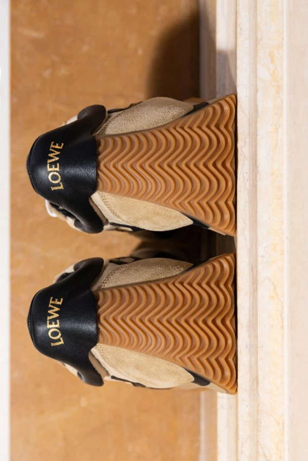 Loewe flow runner lace-up calfskin running shoe 188098 - photo 3
