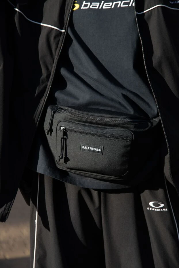 Balenciaga explorer men's waist bag black 188134 - photo 2