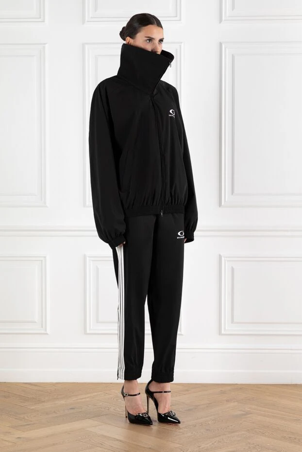 Balenciaga women's high collar sports jacket and skinny pants 188145 - photo 3