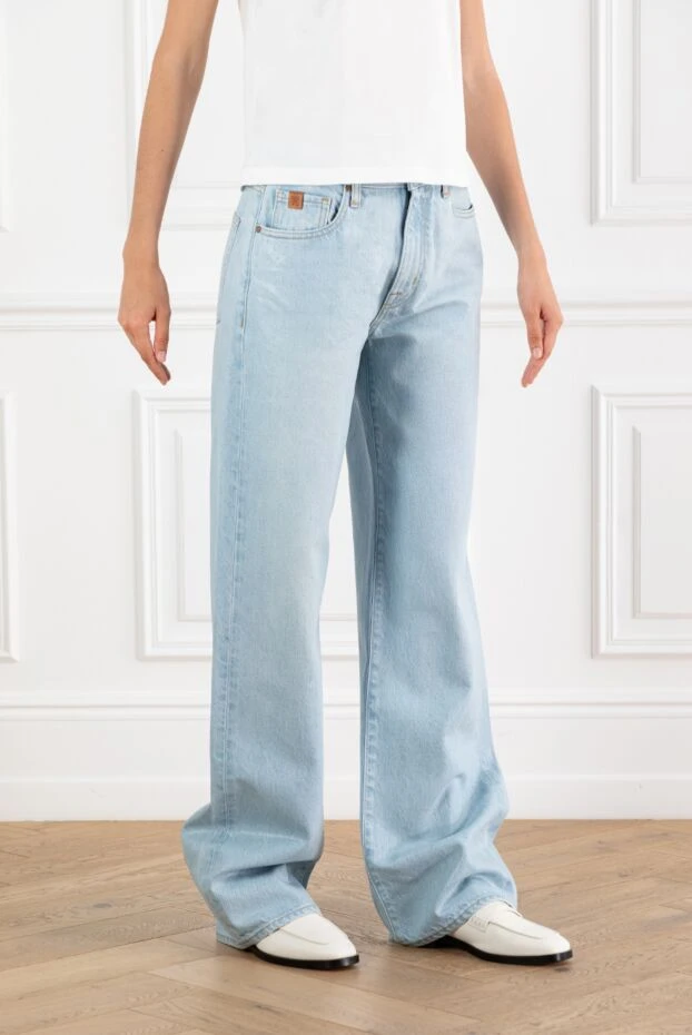 Jacob Cohen wide leg jeans straight cut blue women 188224 - photo 3