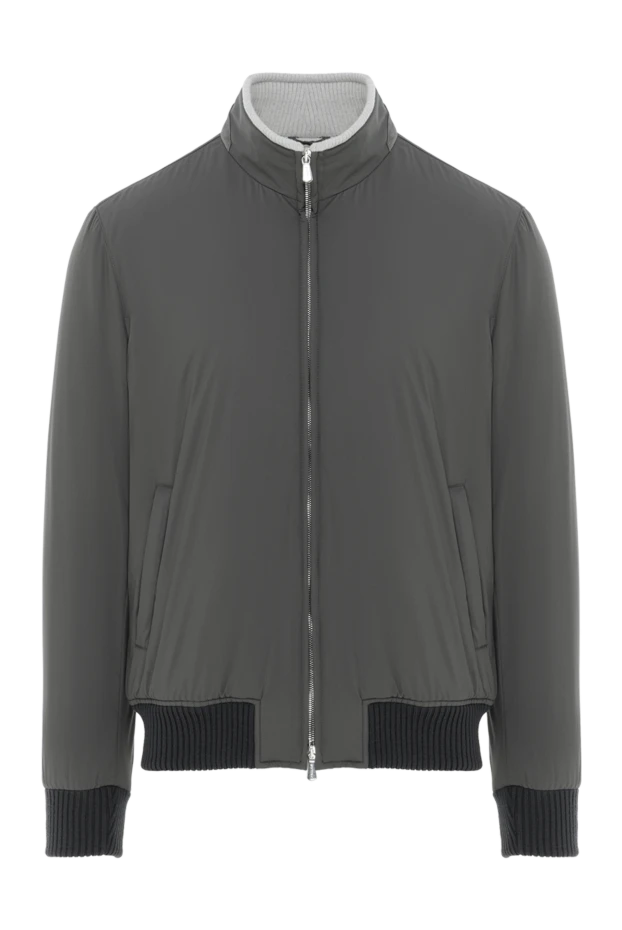 Enrico Mandelli легка куртка бомбер зеленого кольору чоловіча 188275 - фото 1