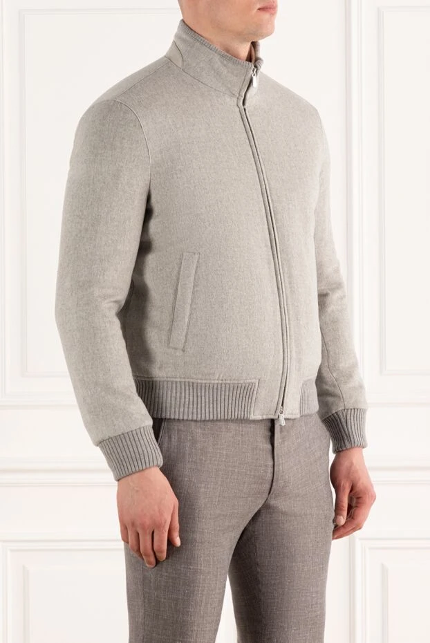 Enrico Mandelli soft cashmere jacket gray men's 188277 - photo 3