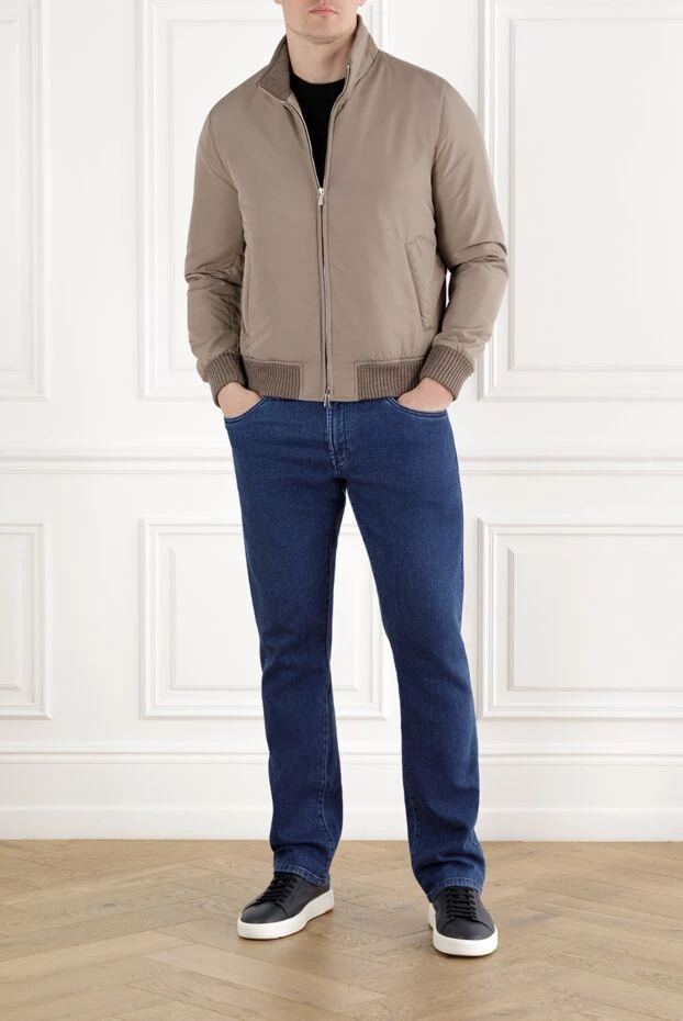 Enrico Mandelli lightweight beige bomber jacket for men 188286 - photo 2