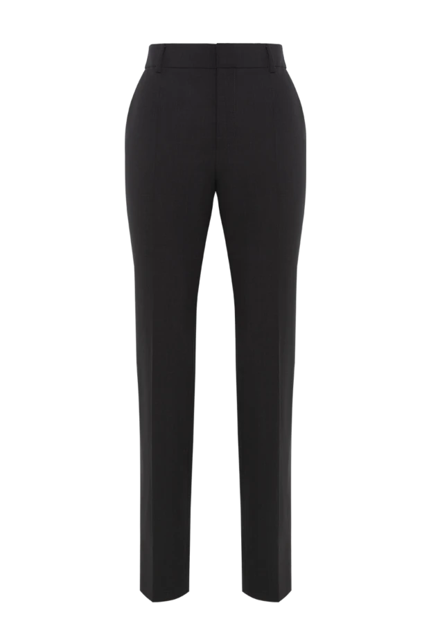 Brunello Cucinelli black skinny pants with monil chain women's 188333 - photo 1