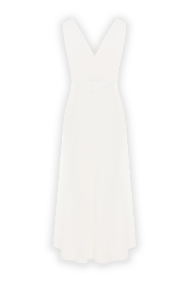 Brunello Cucinelli white v-neck dress with belt 188356 - photo 1
