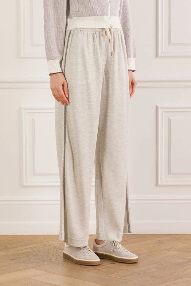 Brunello Cucinelli брюки трикотажні 188372 - фото 3