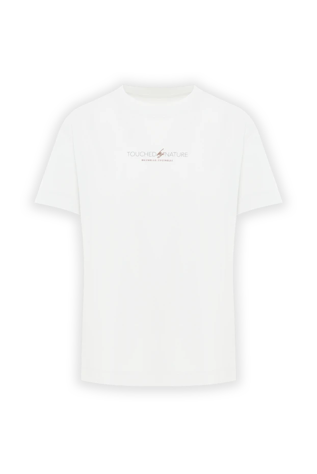 Brunello Cucinelli classic women's cotton t-shirt with logo 188474 - photo 1