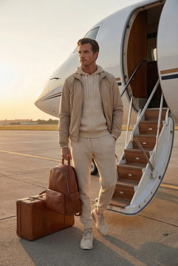 Brunello Cucinelli куртка короткая мужская с воротником стойкой бежевая 188678 - фото 2