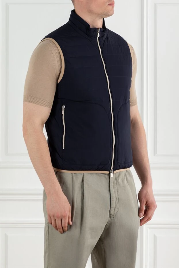 Brunello Cucinelli quilted insulated vest with zipper blue 188679 - photo 3