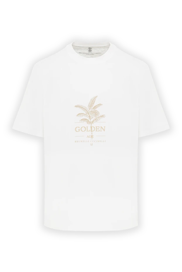 Біла футболка чоловіча The Golden Age з бавовни