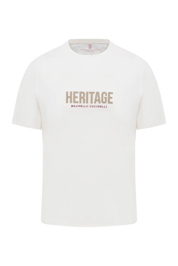 Біла футболка Heritrage з круглим вирізом з бавовняного джерсі