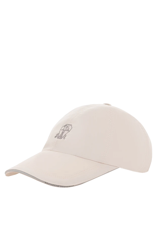 Brunello Cucinelli baseball cap with embroidered logo white men's 188844 - photo 3
